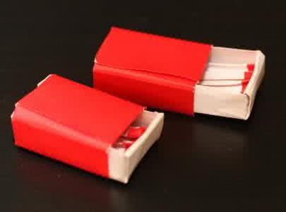 折纸火柴盒 折纸火柴盒的图纸教程