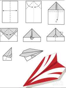 纸飞机的简单折法视频 纸飞机的简单折法