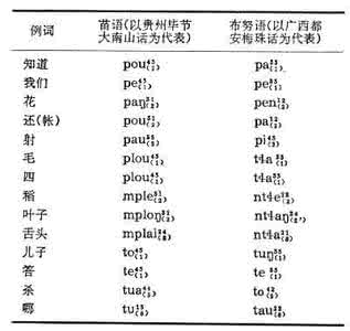 苗语 苗语支