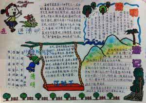格列佛游记手抄报 清明游记 清明游记手抄报