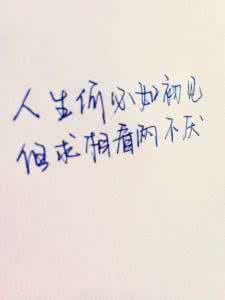 人生何必如初见全诗 人生何必如初见