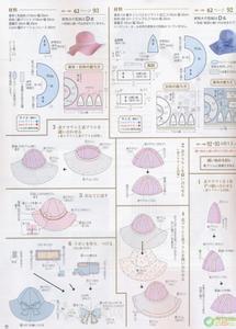 宝宝遮阳帽裁剪图 遮阳帽教程~~~附裁剪图
