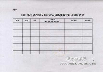 档案专业继续教育培训 档案专业教育