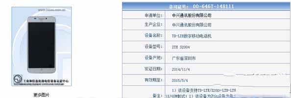 中兴a603参数配置 中兴s2004参数配置详情