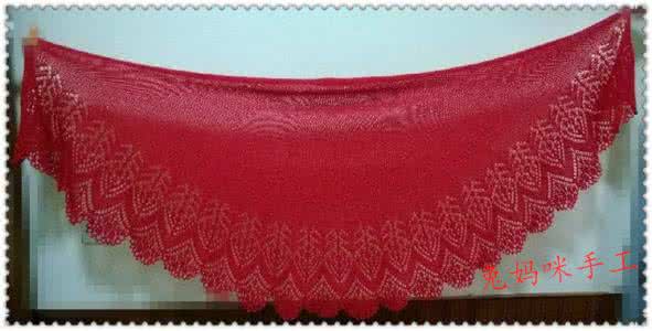 弗拉明戈 兔妈咪手工----2014红色弗拉明戈披肩