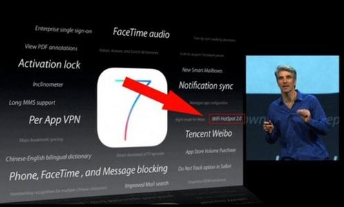 创新2.0研究十大热点 IOS7支持WIFI热点2.0