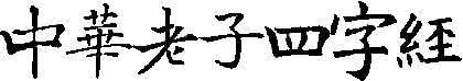 卡利姆点字圣典 老子四字圣典