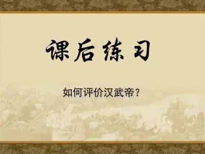 汉武帝的文治武功 汉武帝一生的功过评说:文治武功出色 瑕不掩瑜