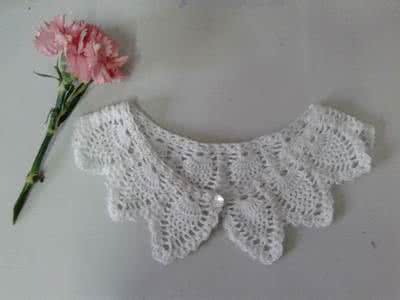 领圈 钩针的魅力----一款细腻漂亮的领圈