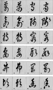 草书符号大全,学书必藏!