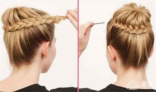 简单发髻的盘法图解 详图细解：发髻的盘法图解 