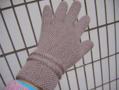 五指手套的织法 【手套教程】一线连横织五指手套详细教程