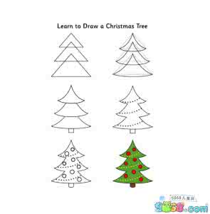 圣诞树简笔画 圣诞树简笔画 圣诞树简笔画怎么画