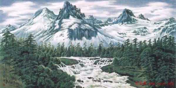 道光帝绘山水图折扇 名家繪·山水圖 217