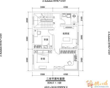 农村住宅设计图平面图 8米*7米农村住宅设计图（简单平面图）