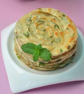 椒盐葱花烤饼 【早餐记录】——椒香葱花饼