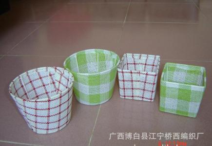 编织手工制作大全简单 编织 教你制作一个简单的布艺置物篮子 编织