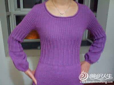 女士高领打底衫批发 从上往下织女士高领打底衫教程（萱草作品）|棒针作品秀