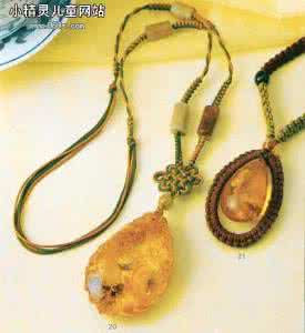 手工编织中国结步骤 中国结编织教程:和琥珀结合的美丽毛衣链