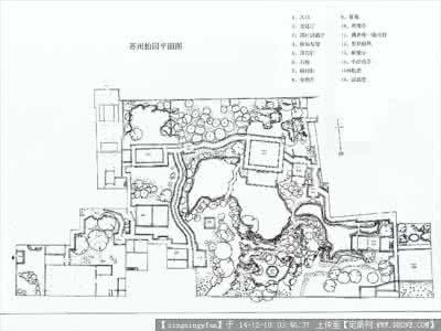 苏州园林结构图 苏州园林结构图 十招看破中国古典园林构图法