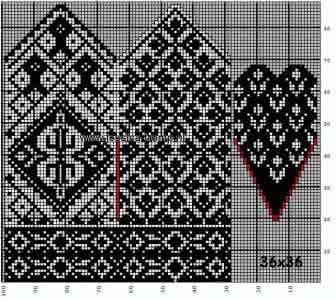 棒针提花编织技巧 棒针模式----提花专集