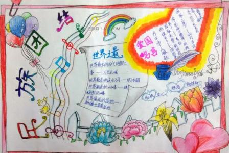 民族团结手抄报图片 民族团结手抄报图片 民族团结手抄报