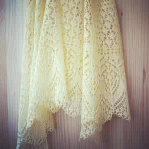 平针两种颜色编织毛衣 编织的诱惑----披肩平针版“春分”