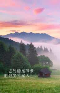 远处是风景近处是人生 远处是风景,近处才是人生!