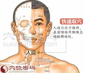 咽喉肿痛按摩哪能缓解 按摩人迎穴缓解治疗高血压、咽喉肿痛