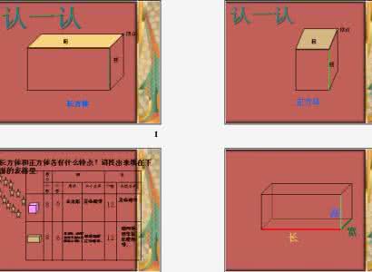 小学五年级下册长方体 人教版五年级数学下册第三单元_长方体的认识ppt