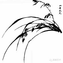 芥子园画谱 画谱分享:三希堂画宝之兰谱选