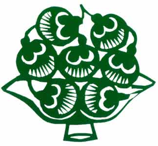 窗花剪纸图案大全 果盘窗花剪纸图案与静物窗花剪纸教程