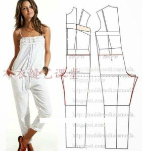 婴幼儿连体衣裁剪图 创意服装裁剪图分享----幼儿连体衣及其他