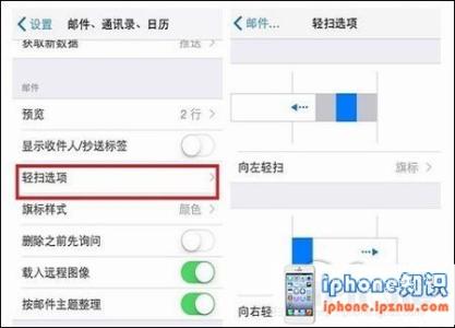 ios自定义手势轻点5下 iOS8邮件应自定义轻扫手势操作技巧