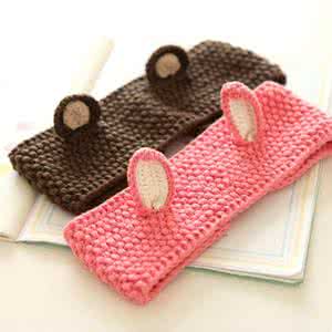 口金包包动物钩针图解 钩针儿童小物----包头巾和小包包