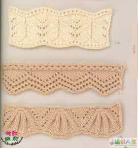 棒针底边花样 几种花型的棒针底边