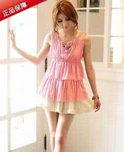 叶儿串小童裙编织 晨晨妈织的女小童背心