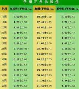 孕36周双顶径标准 孕36周双顶径标准 孕36周双顶径标准是多少