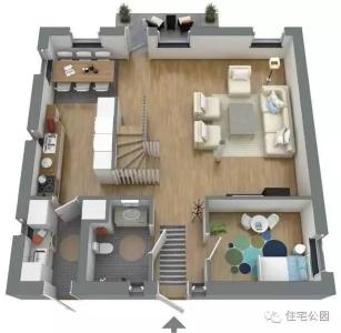 别墅平面布局 蓝天白云下的温馨乡村别墅（含平面布局图）