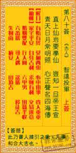 智远投军解签事业 观音灵签80 - 第八十签解签（智远投军）- 观音灵签在线抽签解签