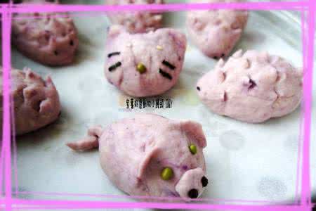 紫薯小馒头 菜谱大全 迷你紫薯牛奶小馒头