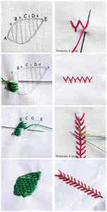 刺绣基础针法教程 教你刺绣各种基础针法