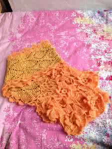 落叶披肩编织视频 【我心飞扬】双面织的落叶帽子