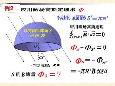磁场的高斯定理 磁冻结定理