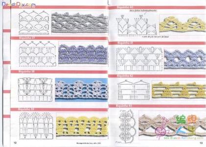 简单又好钩的花边图解 转  《花边图解 》