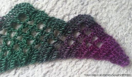 棒针编织不规则背心 棒针编织----五彩不规则围巾