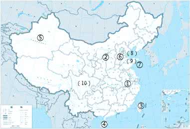 塔里木河在哪个省 塔里木河在哪个省 在图中填出下列内容：①长江②黄河③台湾省④海南省⑤塔里木河⑥河北省⑦黄海⑧渤海⑨山东半岛⑩四川盆地（