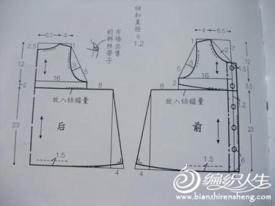 简易宽松连衣裙裁剪图 连衣裙裁剪图 转载 同一款的两条连衣裙2（附裁剪图）