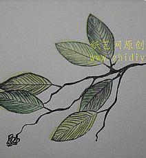 橡皮章新手教程 橡皮章新手教程--叶子