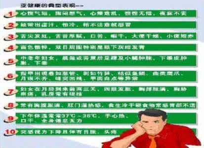亚健康的十种常见症状 亚健康的症状有哪些常见表现